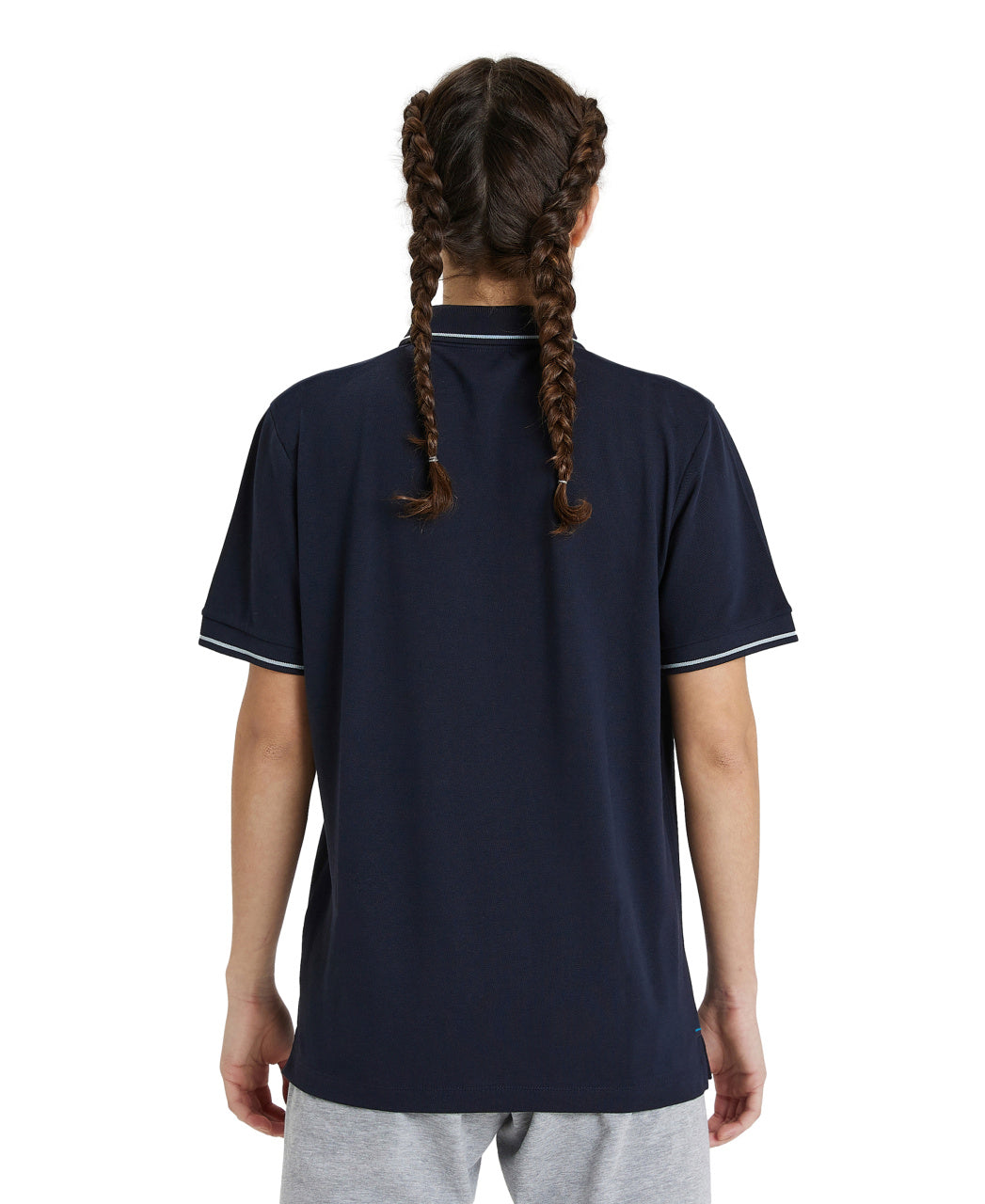 Arena Team Unisex Solid Cotton Polo Shirt - Navy
