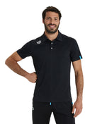 Arena Team Unisex Solid Polo Shirt - Black