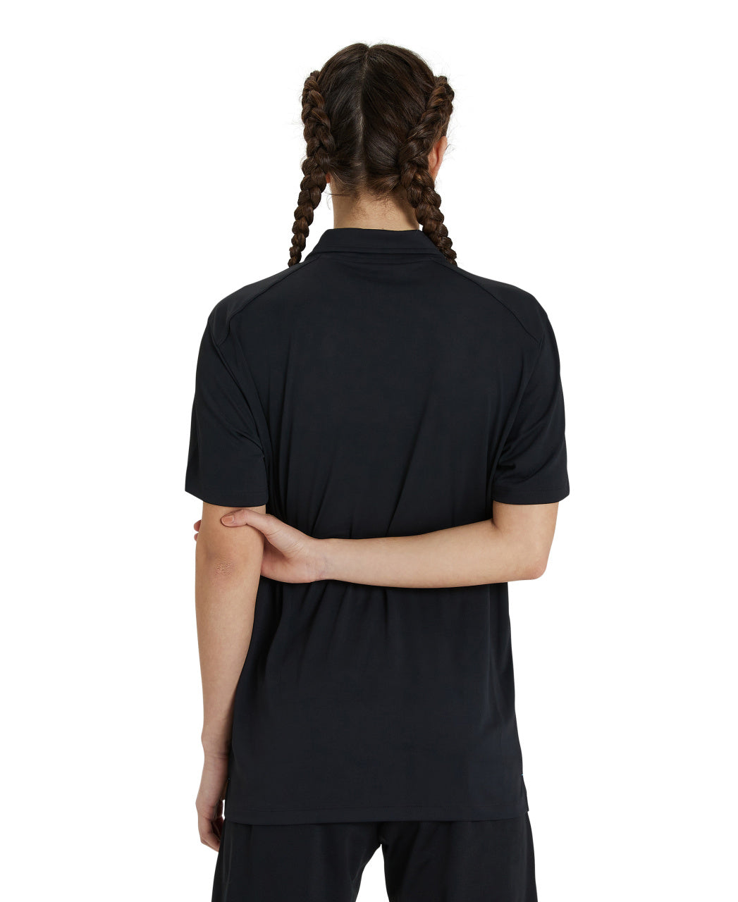 Arena Team Unisex Solid Polo Shirt - Black