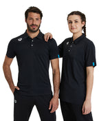 Arena Team Unisex Solid Polo Shirt - Black