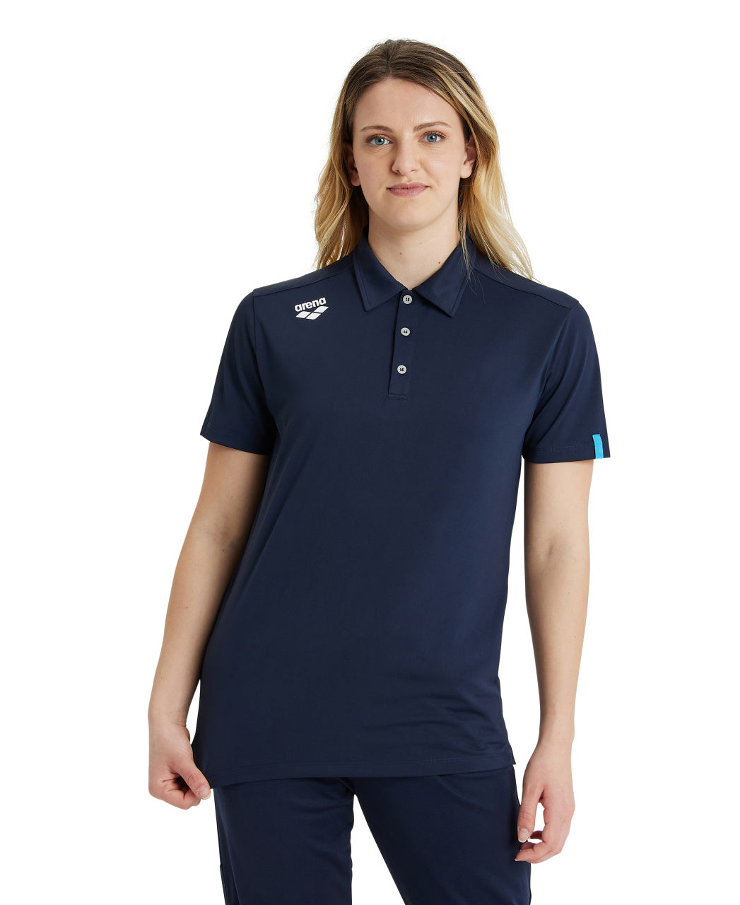 Arena Team Unisex Solid Polo Shirt - Navy