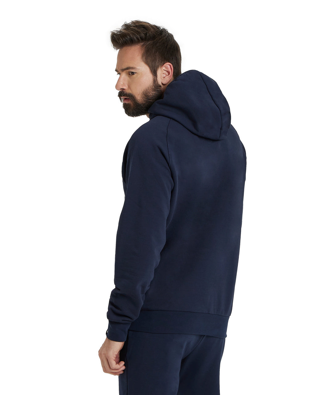 Arena Team Unisex Hooded Panel Sweatshirt - Navy