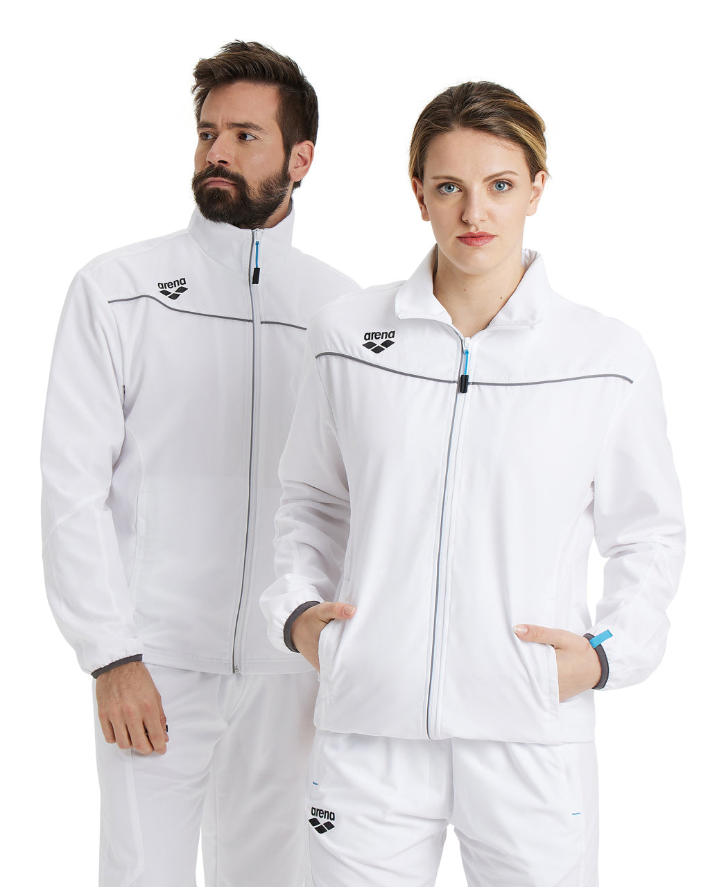 Arena Team Unisex Panel Jacket - White