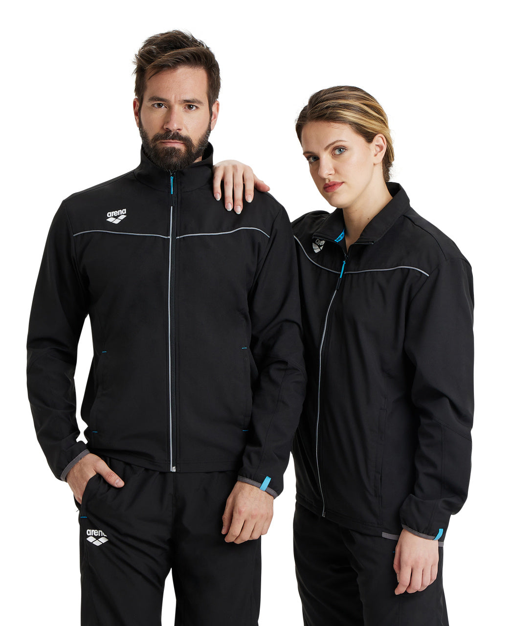 Arena Team Unisex Panel Jacket - Black