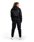 Arena Team Unisex Half-Quilted Hooded Jacket - Black