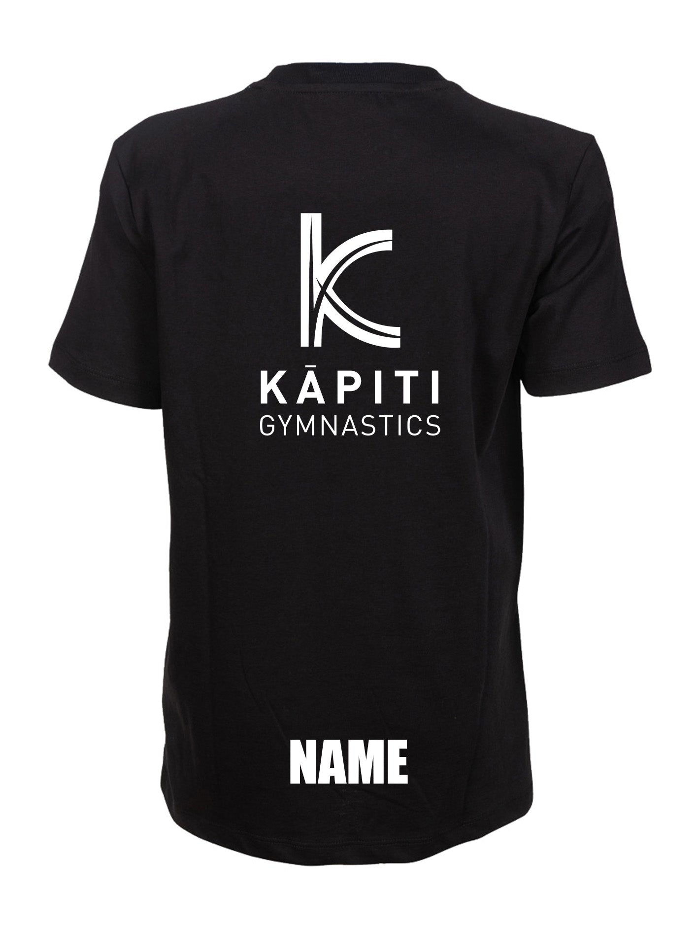 Kapiti Gymnastics Team Jr Paneled T-Shrit - Black