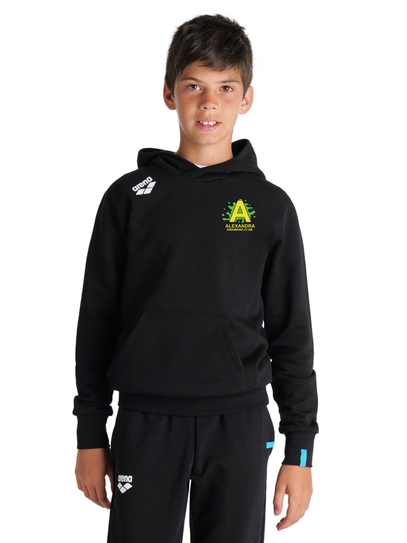 Alexandra Jr Hooded Panel Sweatshirt - Black