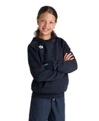 Arena Team Junior Hooded Panel Sweatshirt - Navy