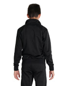 Arena Team Junior Panel Knit Poly Track Jacket - Black