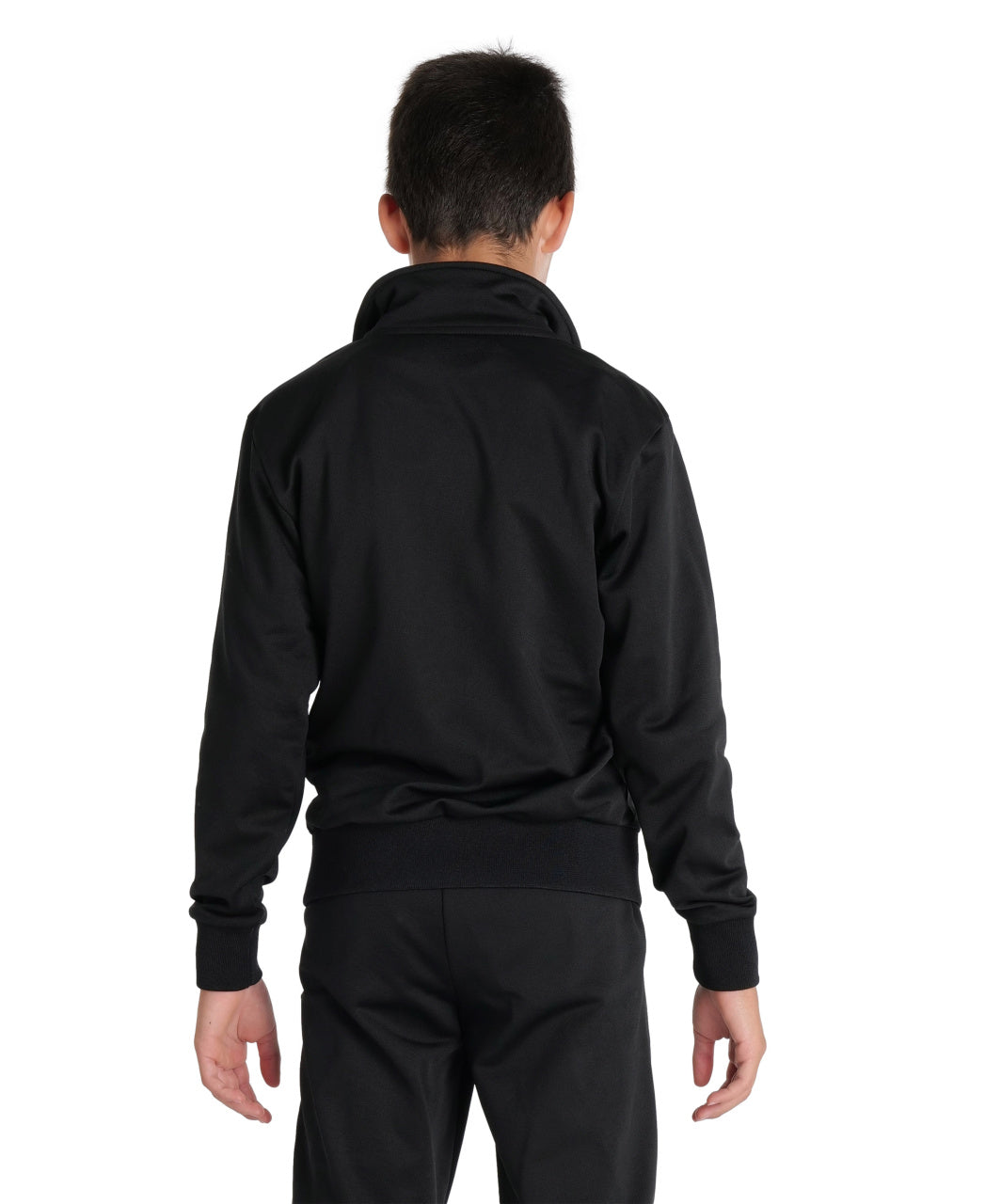 Arena Team Junior Panel Knit Poly Track Jacket - Black