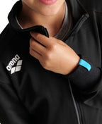 Arena Team Junior Panel Knit Poly Track Jacket - Black