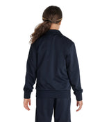 Arena Team Junior Panel Knit Poly Track Jacket - Navy