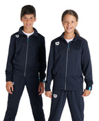 Arena Team Junior Panel Knit Poly Track Jacket - Navy