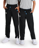 Arena Team Junior Solid Knit Poly Track Pants - Black