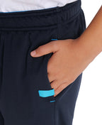 Arena Team Junior Solid Knit Poly Track Pants - Navy