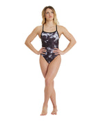 Arena Women's Allover Challenge Back Swimsuit - Black