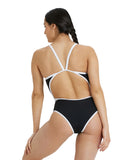 Arena Performance Women's Icons Solid Super Fly Back Swimsuit - Black-White