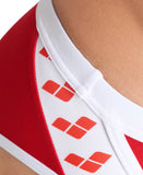 Arena Performance Men's Icons Solid Swim Briefs - Red-White