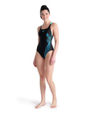 Arena Women's Graphic Swim Pro Back Swimsuit - Black-Martinica