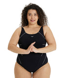 Arena Bodylift Women's Jewel B-Cup Plus Swimsuit - Black-White
