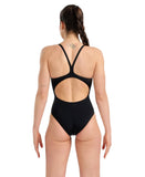 Arena Women's Marbled Light Drop Back Swimsuit - Black White Multi