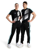 Arena Diamonds Relax Pants - Black-White-Blue Diamond