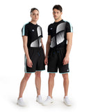 Arena Diamonds Bermuda Shorts - Black-White-Blue Diamond
