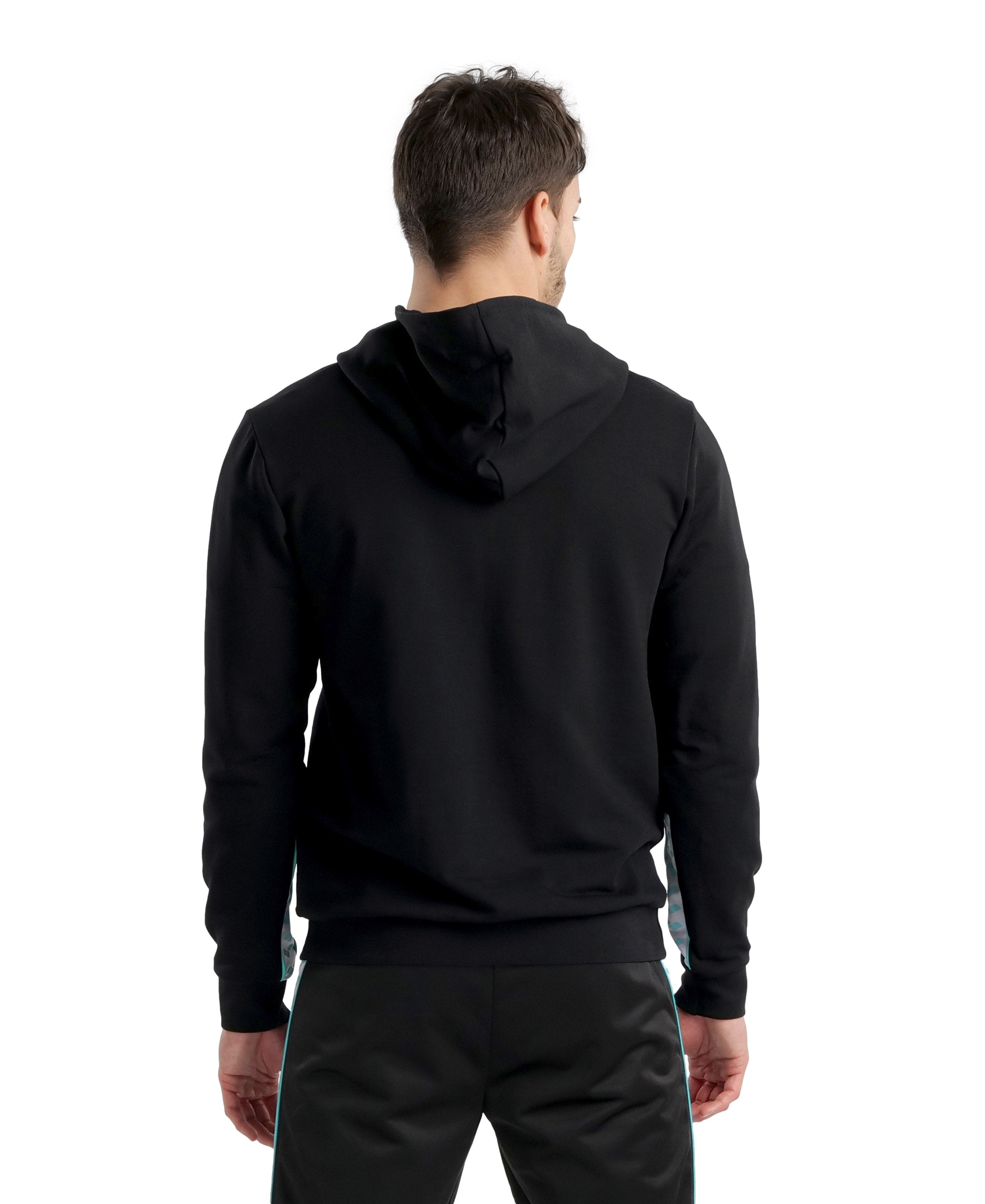Arena Diamonds Hooded Sweatshirt - Black-White-Blue Diamond