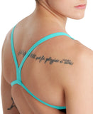 Arena Diamonds Women's Challenge Back One-piece - Black-White-Blue Diamond