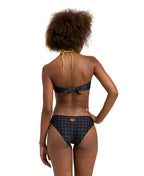 Women's Arena 50th Bikini Bandeau - Black Multi-Gold