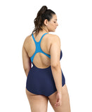 Arena Performance Women's Graphic Plus Swimsuit - Navy-Turquoise