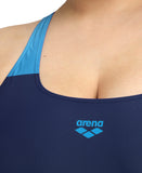 Arena Performance Women's Graphic Plus Swimsuit - Navy-Turquoise