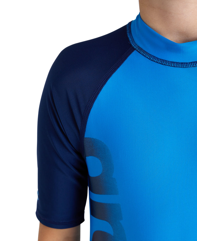 arena Unisex Jr Rash Vest L/S Graphic Rash Guard Shirt Garçon arena Unisex Jr Rash Vest L/S Graphic Rash Guard Shirt Garçon