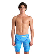 arena Tie-Dye Collection Men's Powerskin Carbon Glide Jammer Cobalt