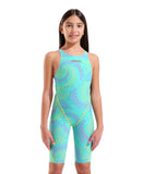 Arena Girl's Racing Suit Powerskin ST Next OB LE Fireflow-Seaglass