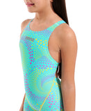 Arena Girl's Racing Suit Powerskin ST Next OB LE Fireflow-Seaglass