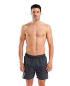 Arena Men's Fundamentals R Boxer Beach Shorts - Asphalt-Neon Blue
