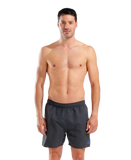 Arena Men's Fundamentals R Boxer Beach Shorts - Asphalt-Neon Blue