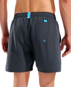 Arena Men's Fundamentals R Boxer Beach Shorts - Asphalt-Neon Blue