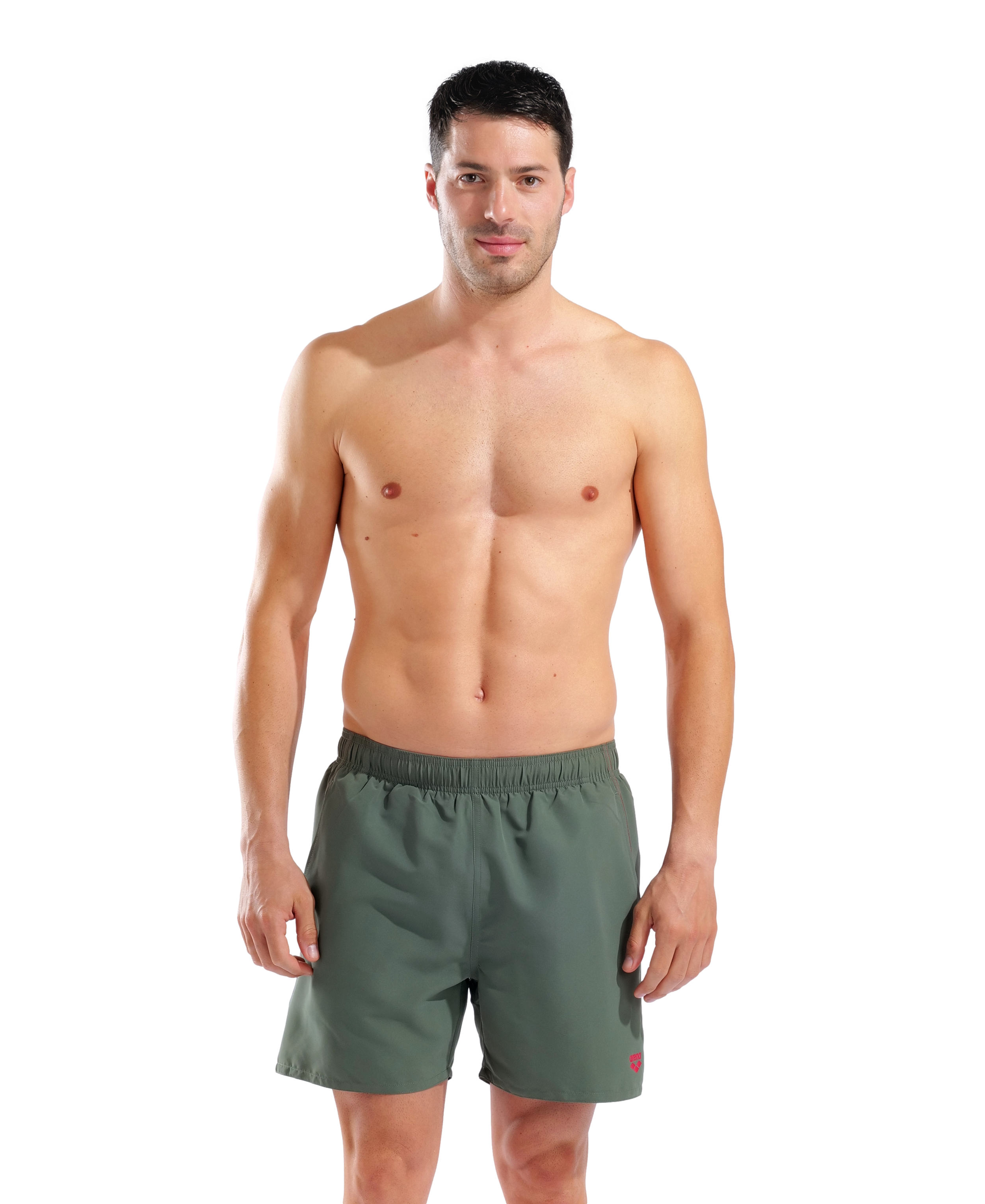 Arena Men's Fundamentals R Boxer Beach Shorts - Sage-Red