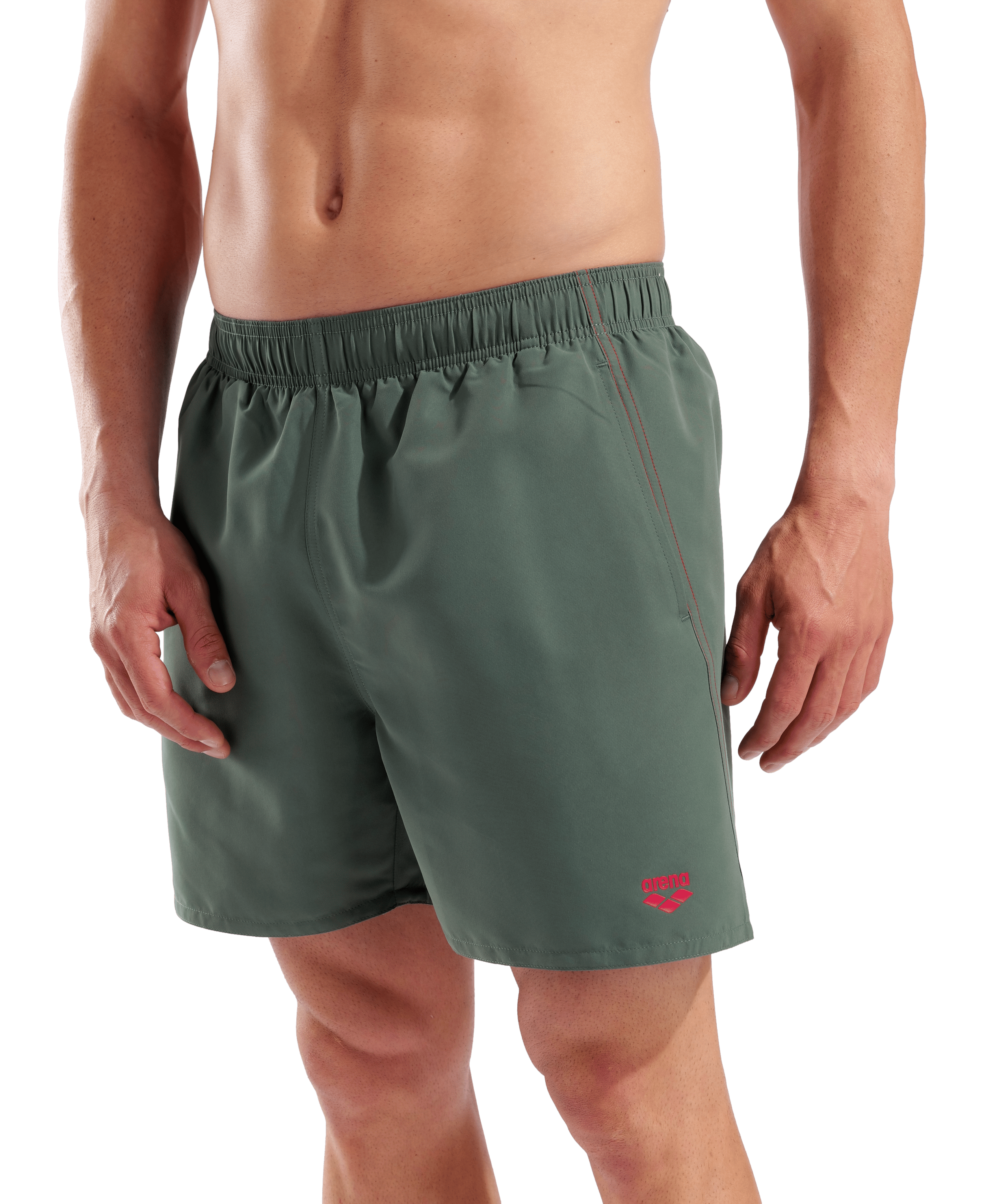 Arena Men's Fundamentals R Boxer Beach Shorts - Sage-Red
