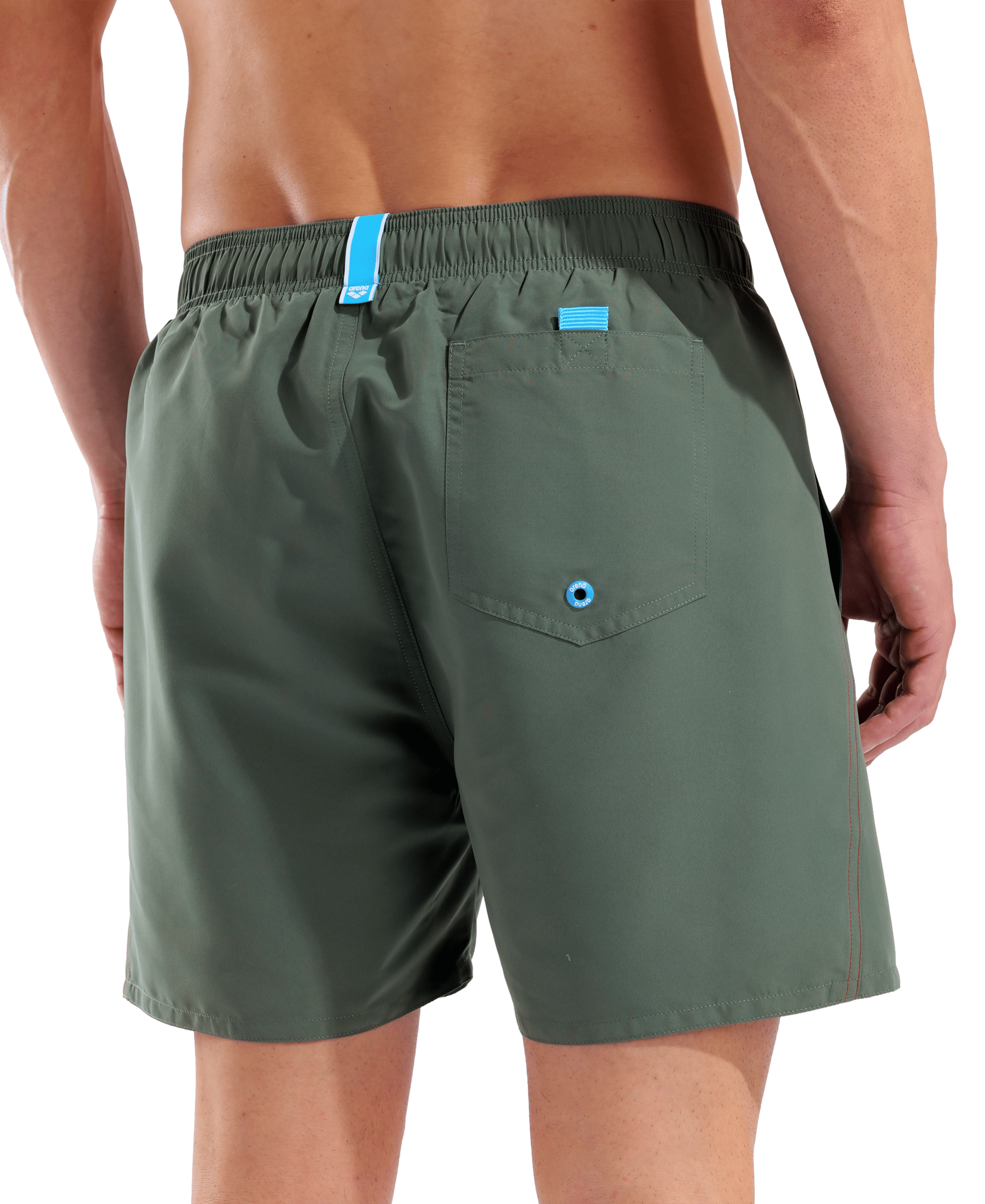 Arena Men's Fundamentals R Boxer Beach Shorts - Sage-Red