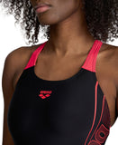 Arena Feel Women's Dreamy Swim Pro Back Swimsuit - Black/Red