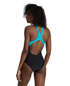 Arena Feel Women's Dreamy Swim Pro Back Swimsuit - Black/Turquoise