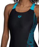 Arena Feel Women's Dreamy Swim Pro Back Swimsuit - Black/Turquoise
