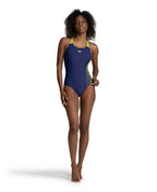 Arena Feel Women's Dreamy Swim Pro Back Swimsuit - Navy/Green