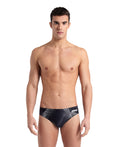 Arena Performance Men's Halftone Swim Briefs - Black