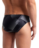 Arena Performance Men's Halftone Swim Briefs - Black