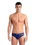 arena Performance Men's Halftone Swim Briefs - Navy