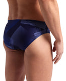 arena Performance Men's Halftone Swim Briefs - Navy